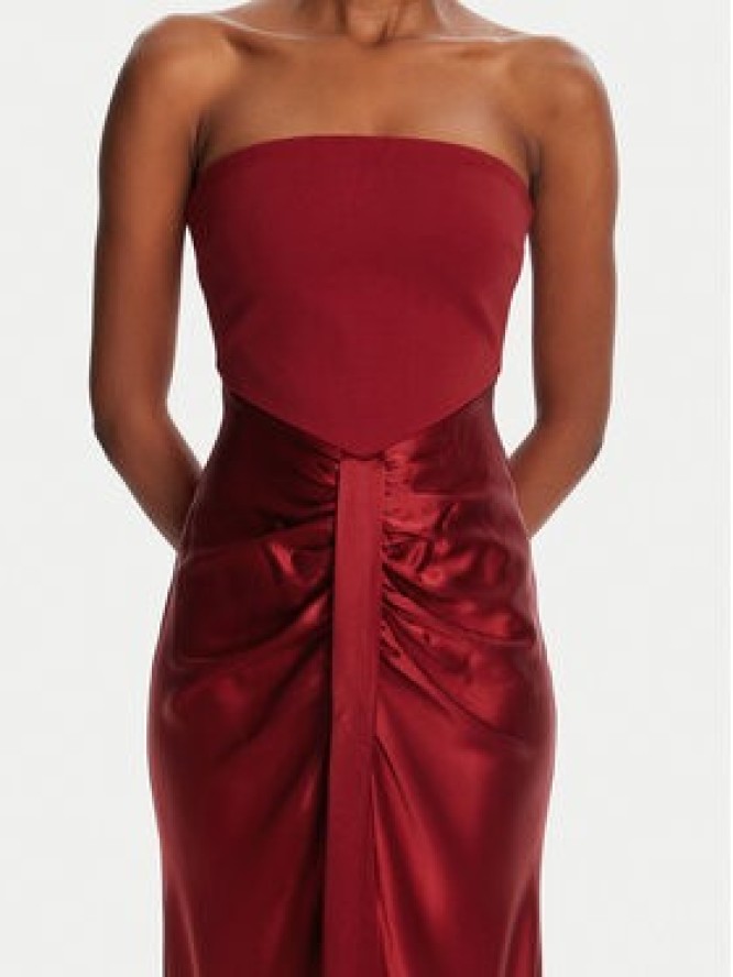 STAUD Sukienka koktajlowa Wayfaaring R24F2160PS Czerwony Slim Fit