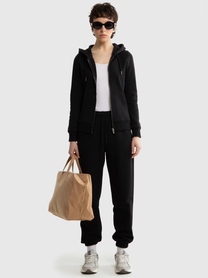 Bluza damska z kapturem czarna Laurisana 906