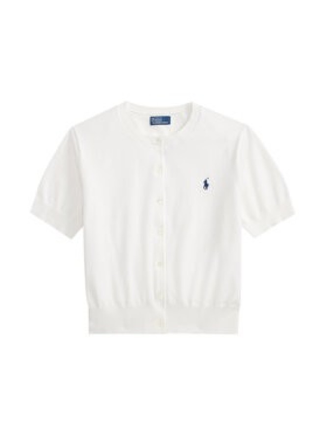 Polo Ralph Lauren Kardigan 211A12718001 Biały Regular Fit