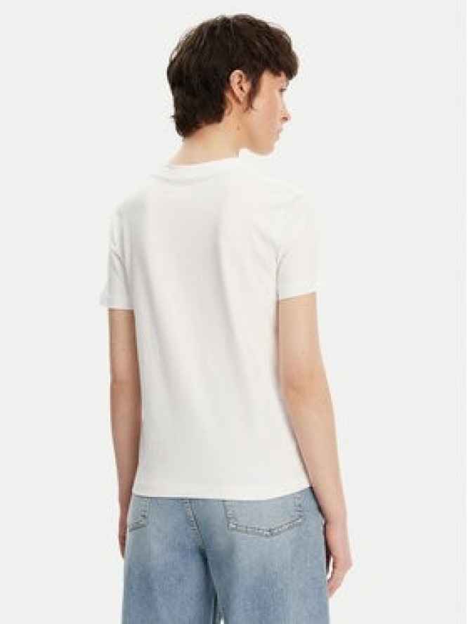 Calvin Klein Jeans T-Shirt Shadow Graphic J20J225545 Biały Regular Fit