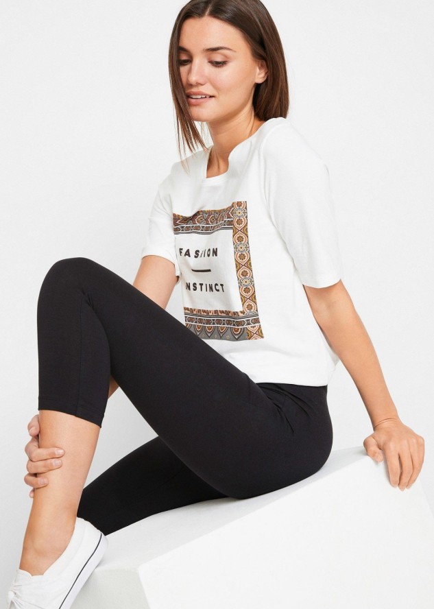 Legginsy rybaczki z wygodną talią