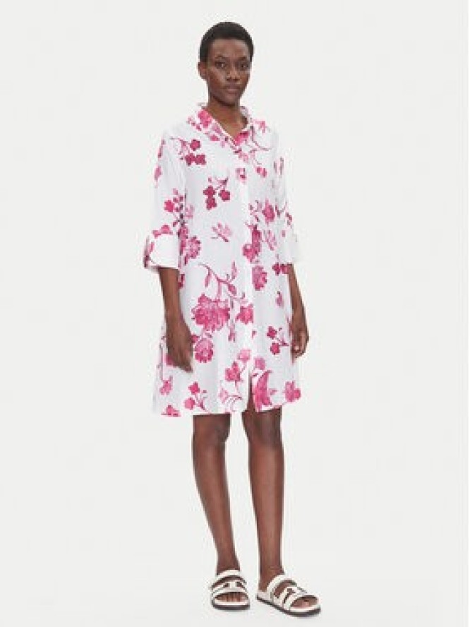 Iconique Sukienka koszulowa IC25-055 Biały Relaxed Fit