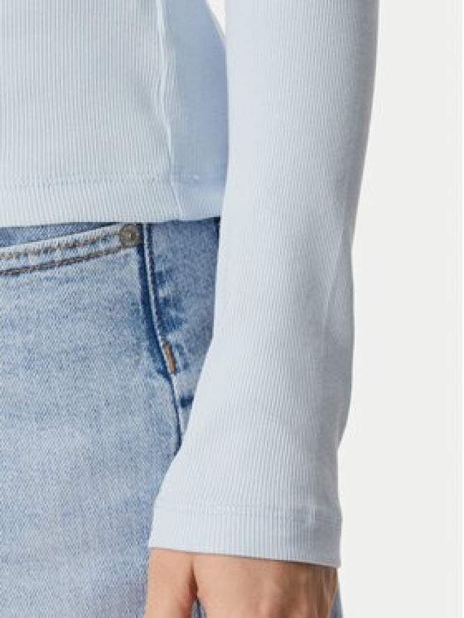 Tommy Jeans Bluzka Essential DW0DW19830 Niebieski jasny Slim Fit