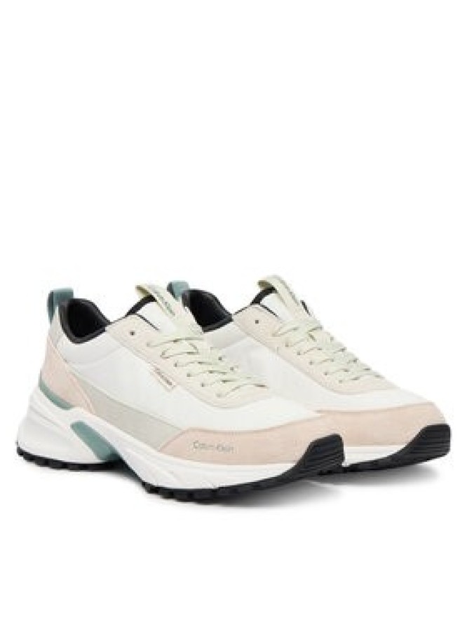 Calvin Klein Sneakersy Hike Runner Nylon Mix HW0HW03279 Biały