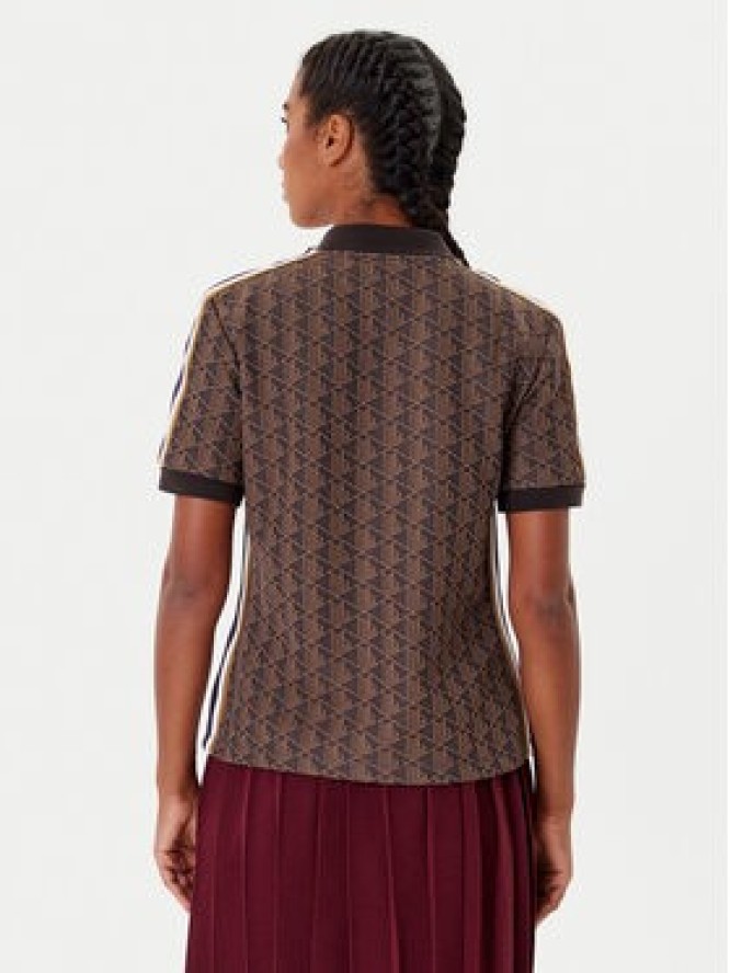 Lacoste Polo DF3364 Brązowy Slim Fit