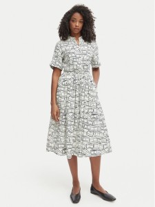 Tommy Hilfiger Sukienka koszulowa WW0WW49633 Beżowy jasny Regular Fit