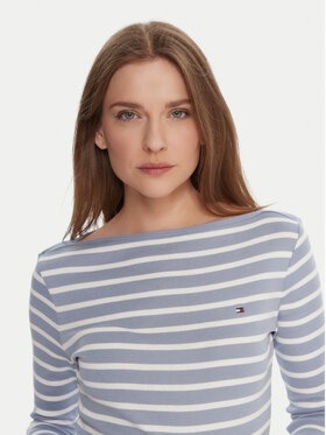 Tommy Hilfiger Bluzka WW0WW40589 Błękitny Regular Fit