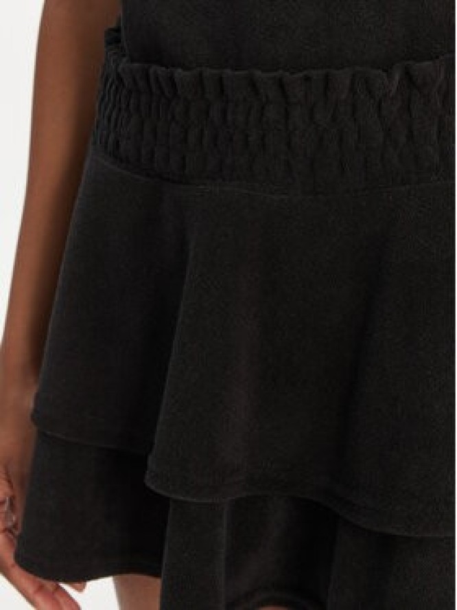 Juicy Couture Spódnica mini Smocked Terry JCGGS126006 Czarny Regular Fit