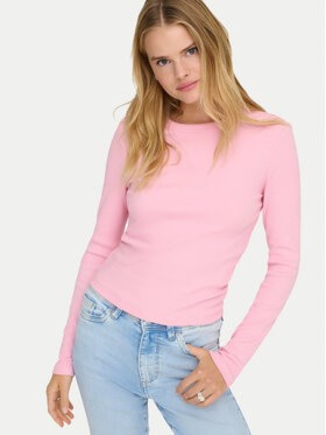 ONLY Bluzka Val 15371305 Różowy Regular Fit