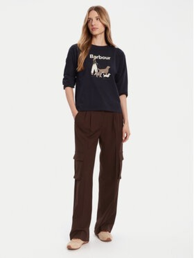 Barbour Bluzka Woodhouse LTS0686NY73 Granatowy Regular Fit