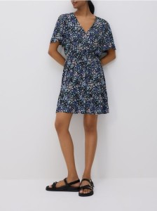 Sukienka z wiskozy - czarny