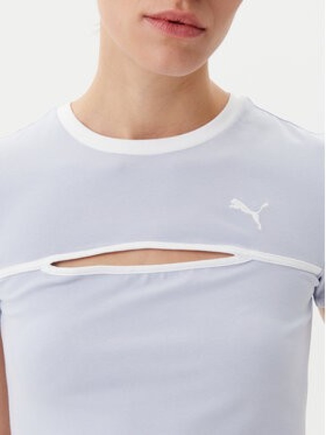 Puma Sukienka codzienna Ess Cut-Out 629769 Błękitny Slim Fit