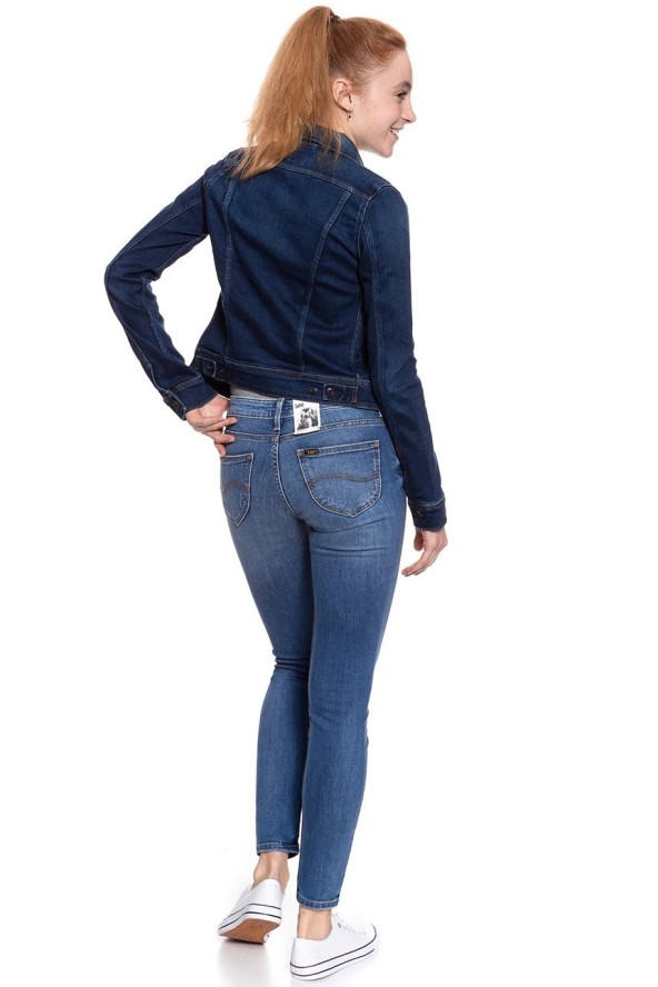 DAMSKA KURTKA JEANSOWA LEE SLIM RIDER MEAN STREAKS L541KIMS 112112660