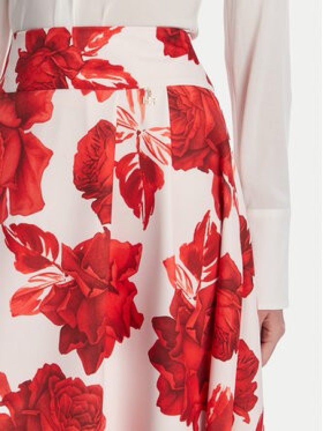 Artigli Spódnica midi ACGO002398 325 Czerwony Regular Fit