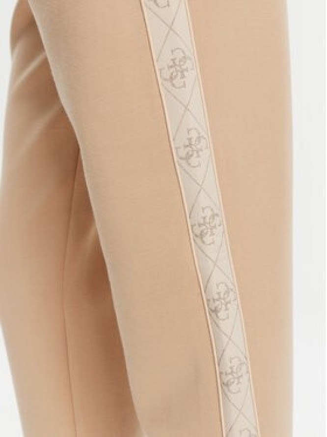 Guess Spodnie dresowe W5YB11 KBYE2 Beżowy Regular Fit