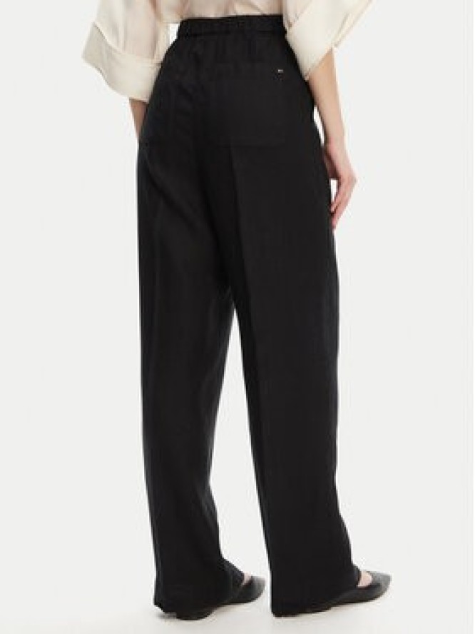 Tommy Hilfiger Spodnie materiałowe WW0WW46823 Czarny Straight Fit