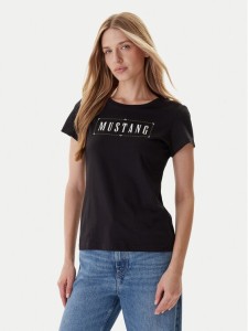 Mustang T-Shirt Loa 1016754 Czarny Slim Fit