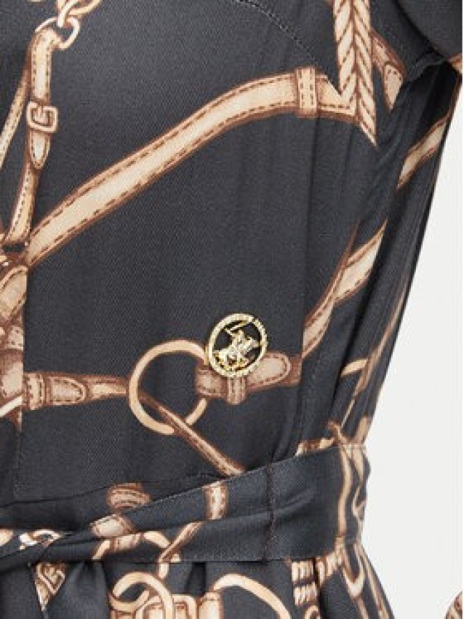 Beverly Hills Polo Club Sukienka codzienna L3656-HR Czarny Regular Fit