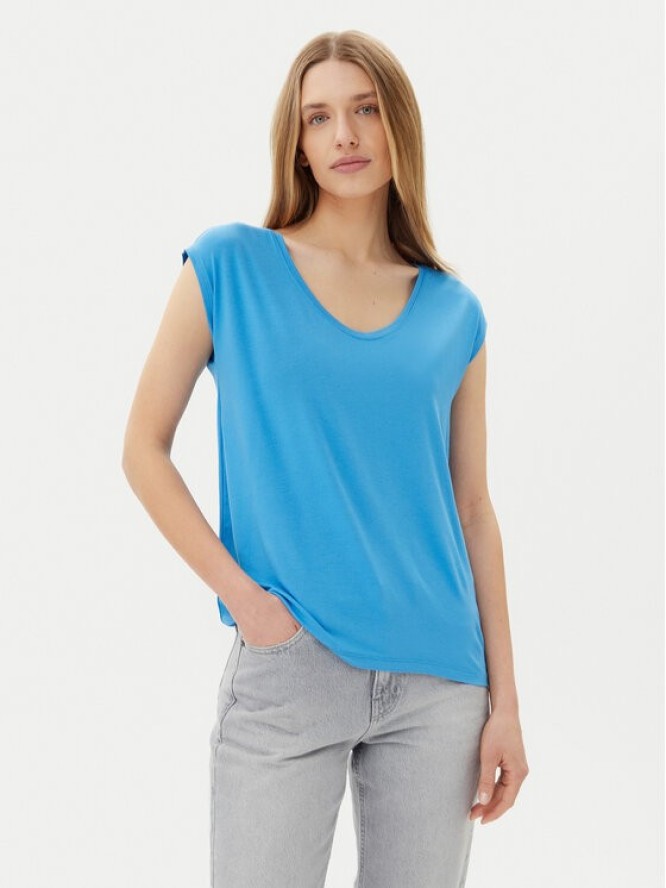 Pieces T-Shirt Billo 17078732 Niebieski Loose Fit