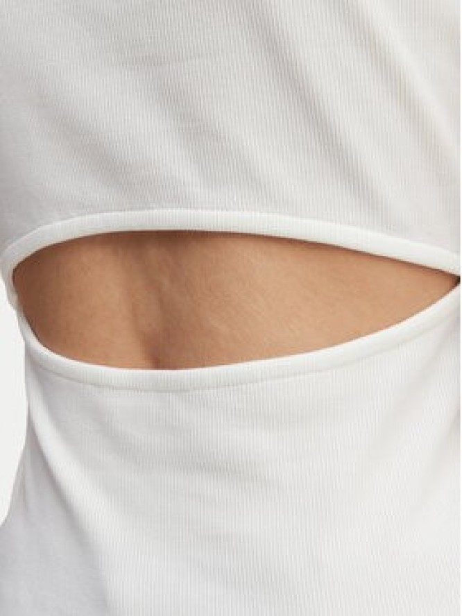 Calvin Klein Jeans Top LV047F246G Biały Slim Fit