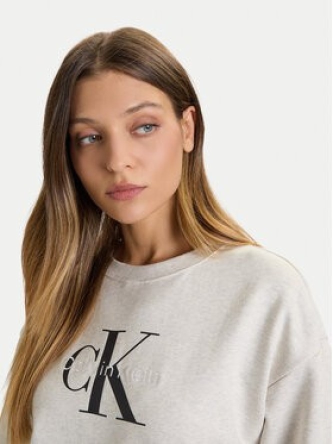 Calvin Klein Jeans Bluza Monologo LV047B234G Szary Relaxed Fit