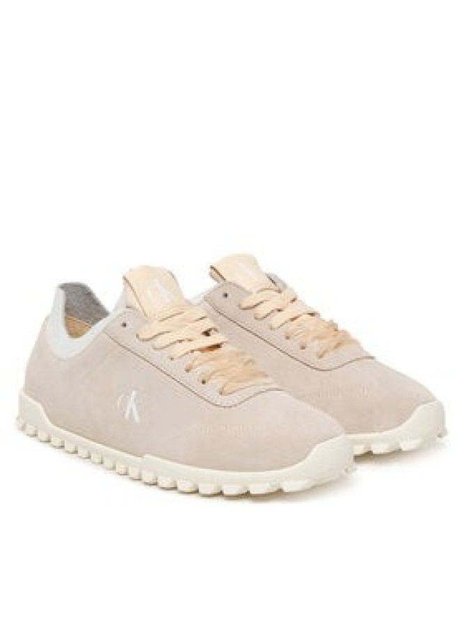 Calvin Klein Sneakersy Low Profile Run MG Sue HW0HW03150 Beżowy
