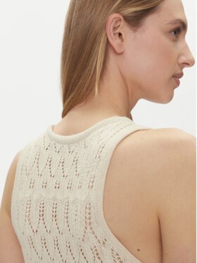 Vero Moda Sukienka letnia Fabienne 10317250 Beżowy Slim Fit