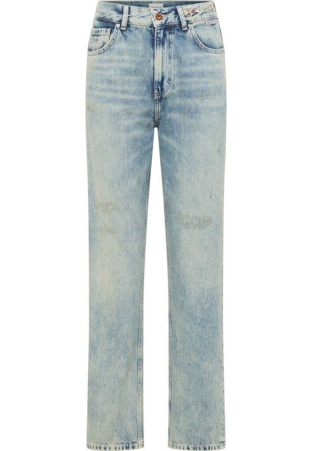 Damskie Spodnie Jeansowe Mustang Style Brooks Straight Denim Blue 1016921 5000 225