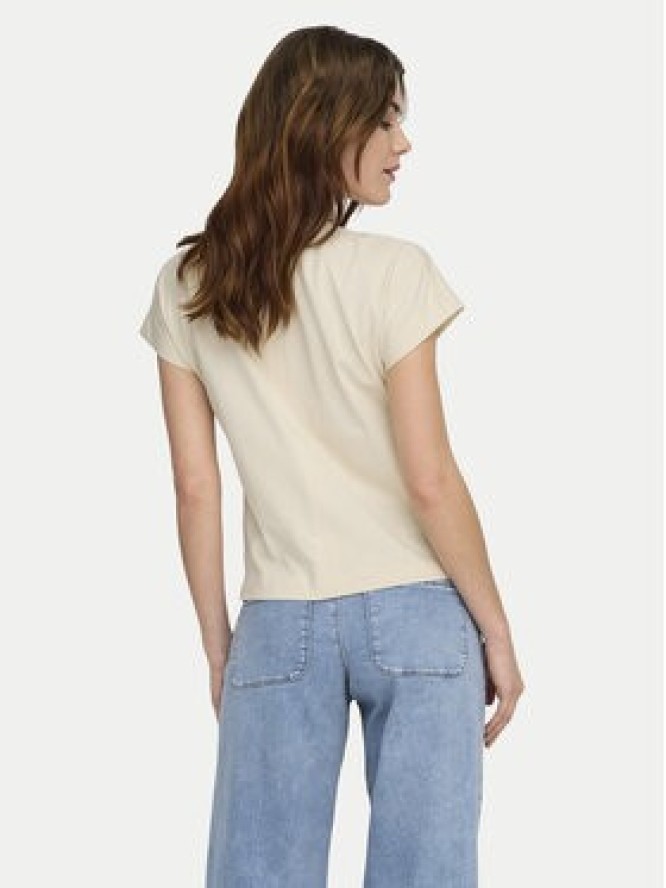 ONLY T-Shirt Erica 15308926 Beżowy Oversize