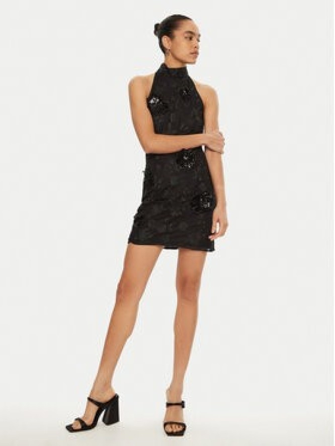 ROTATE Sukienka koktajlowa 113584 Czarny Regular Fit