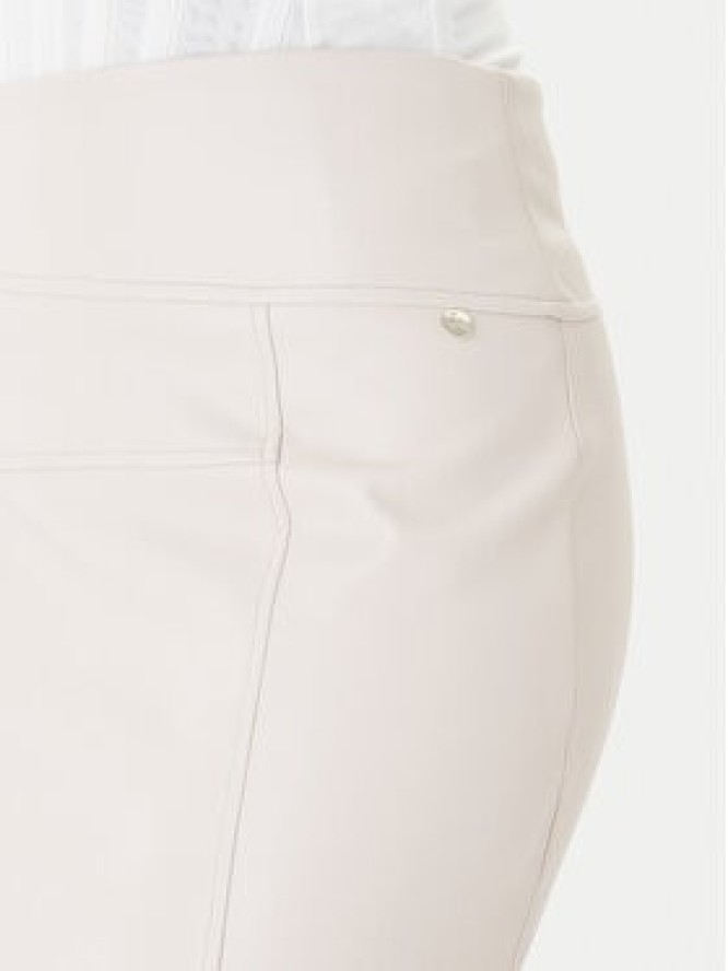 Rinascimento Spódnica z imitacji skóry CFC0127468003 Beżowy Slim Fit