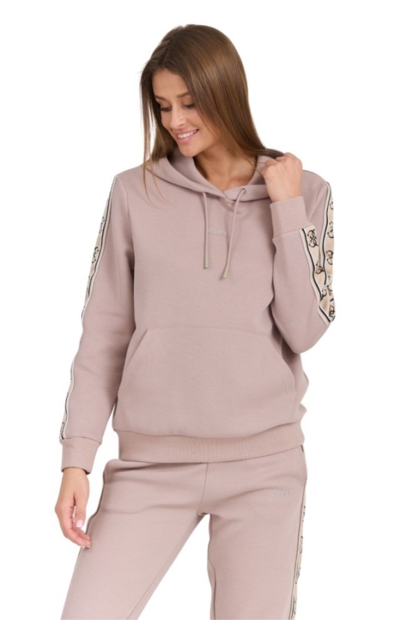 GUESS Damska bluza w kolorze taupe Carla Hooded, Rozmiar XS