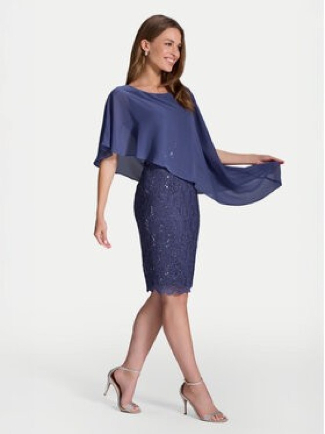 Swing Sukienka koktajlowa 77760410 Niebieski Regular Fit