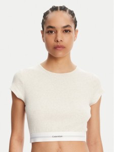 Calvin Klein Underwear T-Shirt LV00QS7349 Beżowy Slim Fit