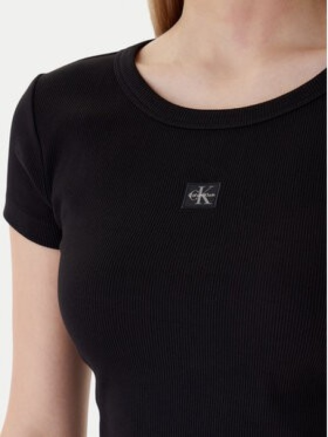 Calvin Klein Jeans T-Shirt LV047C200G Czarny Slim Fit