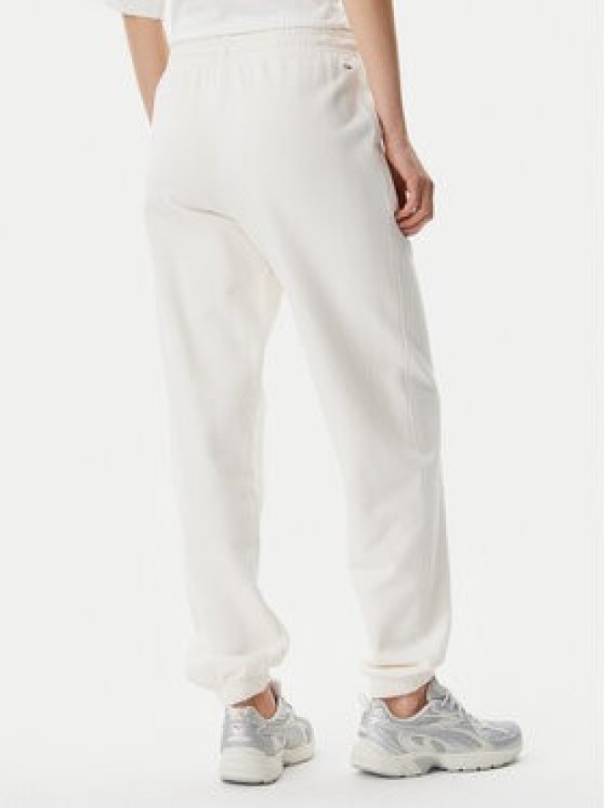 Tommy Jeans Spodnie dresowe Script DW0DW20670 Écru Relaxed Fit