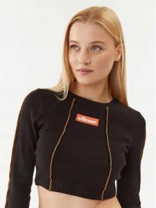 KOSZULKA DAMSKA Z DŁUGIM RĘKAWEM BLUZKA CROP TOP LONG ELLESSE