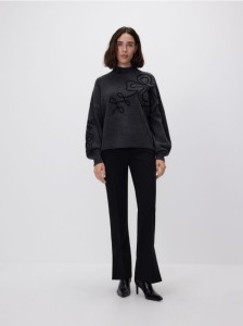 Sweter oversize - ciemnoszary