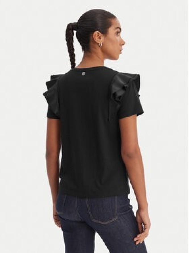 Fracomina Bluzka FR26ST3039J40001 Czarny Regular Fit