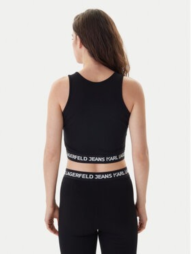 Karl Lagerfeld Jeans Top B1W17048 Czarny Slim Fit