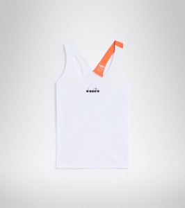 Koszulka do tenisa bez rękawów damska Diadora L. TANK optical white