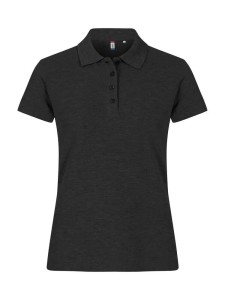 clique Basic Polo Women – damska koszulka polo w kolorze Anthracite Melange