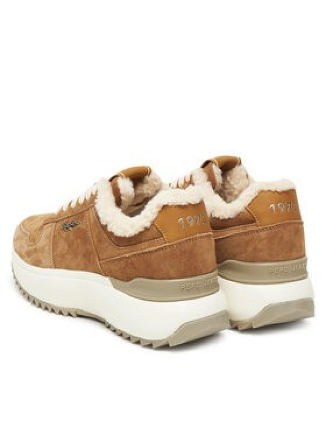 Pepe Jeans Sneakersy Kimi Block W PLS600022 Brązowy