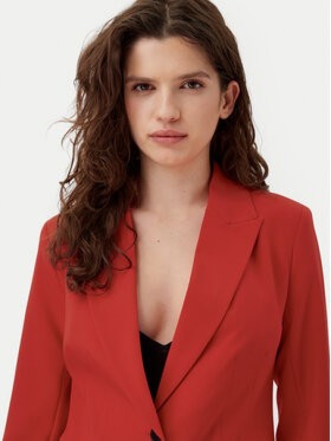 ONLY Marynarka Raven 15338389 Czerwony Slim Fit