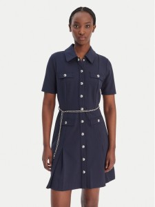 MICHAEL Michael Kors Sukienka koszulowa MR683BX667 Granatowy Regular Fit
