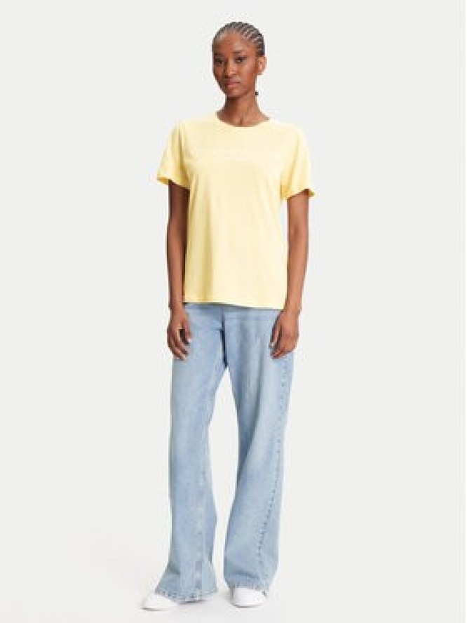 Tommy Hilfiger T-Shirt WW0WW40276 Żółty Regular Fit