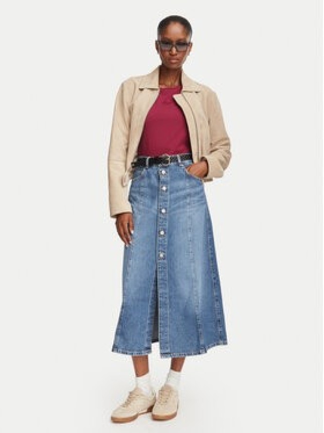 BOSS Spódnica jeansowa 50564430 Niebieski Regular Fit