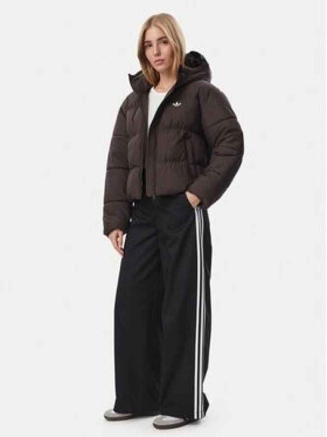 adidas Kurtka zimowa KR9559 Brązowy ciemny Loose Fit