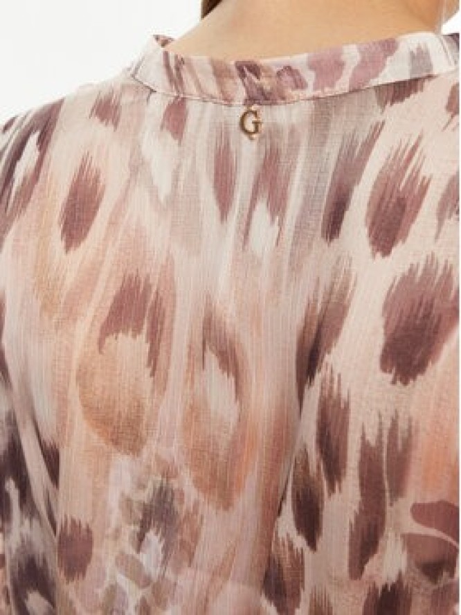 Guess Sukienka koszulowa W5RK35 WDW82 Różowy Regular Fit