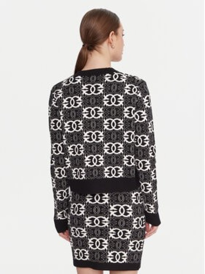 PINKO Kardigan Found Someone 106043 A2YD Czarny Regular Fit